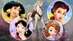 The Four Princess Riding a horses - Jasmine Mulan Sofia Belle