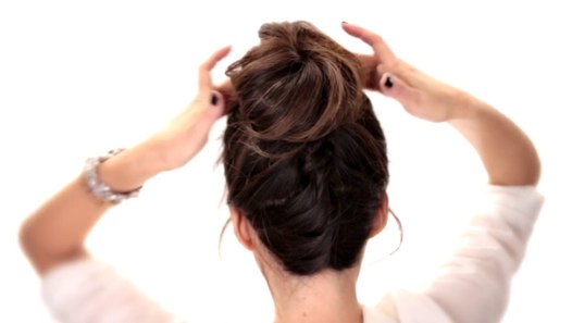 Back to school hairstyles 2 upside down braid messy bun 