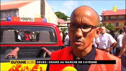 Accident au marché de Cayenne