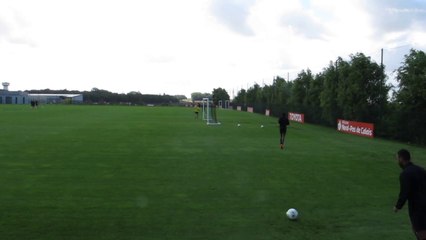 Football : séance ludique à VA : atelier centre direct