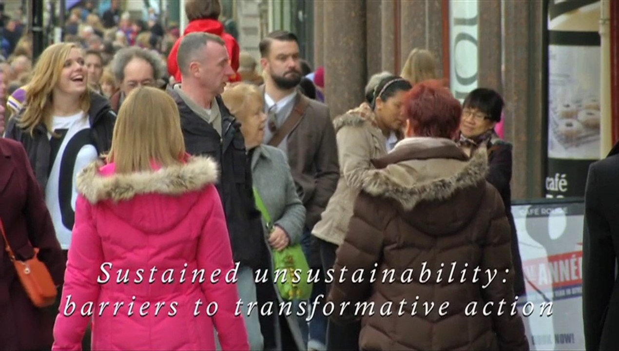 Conférence Université de Bath  - Sustained Unsustainability : barried to transformative action / Olivier Decker