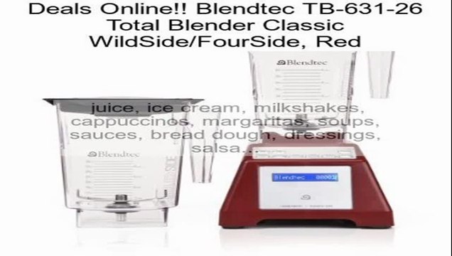 Blendtec TB-631-26 Total Blender Classic WildSide/FourSide, Red Review