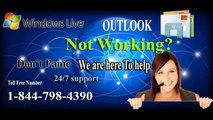 Outlook Technical Support 1-844-798-4390