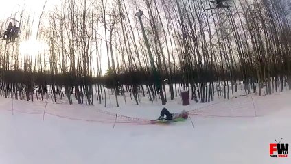Skier Can't stop - Fails World