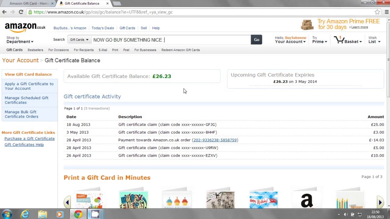 How To Get Free Amazon Gift Code Vouchers With Proof 2014 video Dailymotion