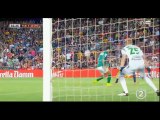 Messi Goal (1-0) FC Barcelona - Leon Club 18.08.2014