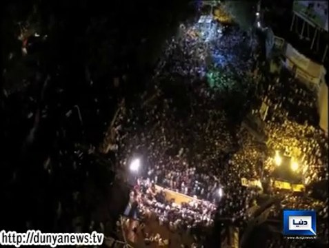 Dunya News - Dunya News' Exclusive Coverage Of PAT 'Inqilab March' Through Aerial Camera