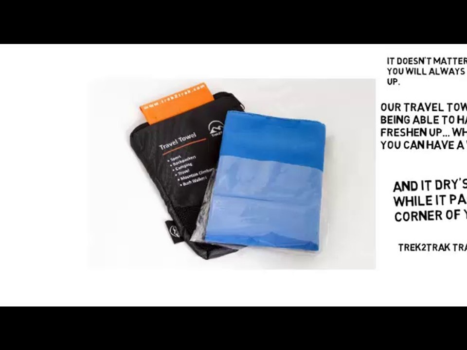 Microfiber Travel Towel- Quick Drying, Compact and Light Weight, Fits Into a Backpack or Any Type of Luggage, Ideal for Camping, Backpacking, Hiking, Sports and Other Physical Activities- Comes with Bonus - Lifetime Guarantee