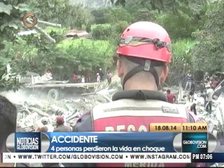 4 fallecidos y 2 heridos por accidente en Mérida