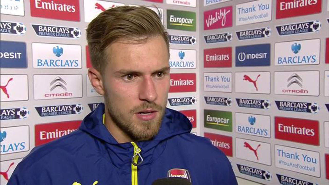 Arsenal 2-1 Crystal Palace - Aaron Ramsey Post Match Interview - Relieved After Late Win