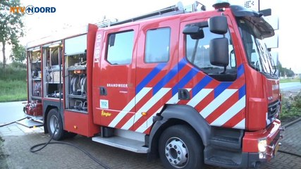 Bedrijfswagen brandt uit - RTV Noord