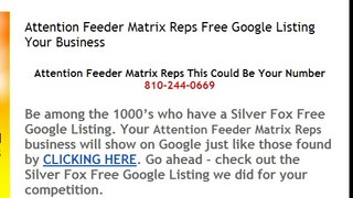 Attention Feeder Matrix Reps This Could Be Your Number 810-244-0669
