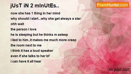 m just lost - jUsT iN 2 mInUtEs..