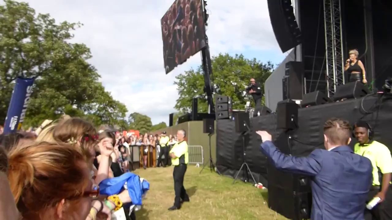Jedward - Crowd Surfing picture - Total Access Live 09-08-14.