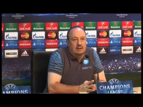 Champions, vigilia Napoli-Bilbao: parla il tecnico azzurro Benitez (18.08.14)