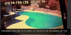 To punish her, a dad throws his 2 year old in a swimming pool