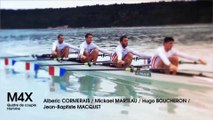 Présentation de l'équipe de France d'aviron 2014: M4X