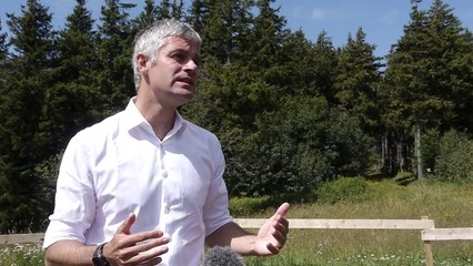 Fête 2014 de l'UMP 43 au Mont Mezenc avec Laurent Wauquiez - interview TV (ext.00193)
