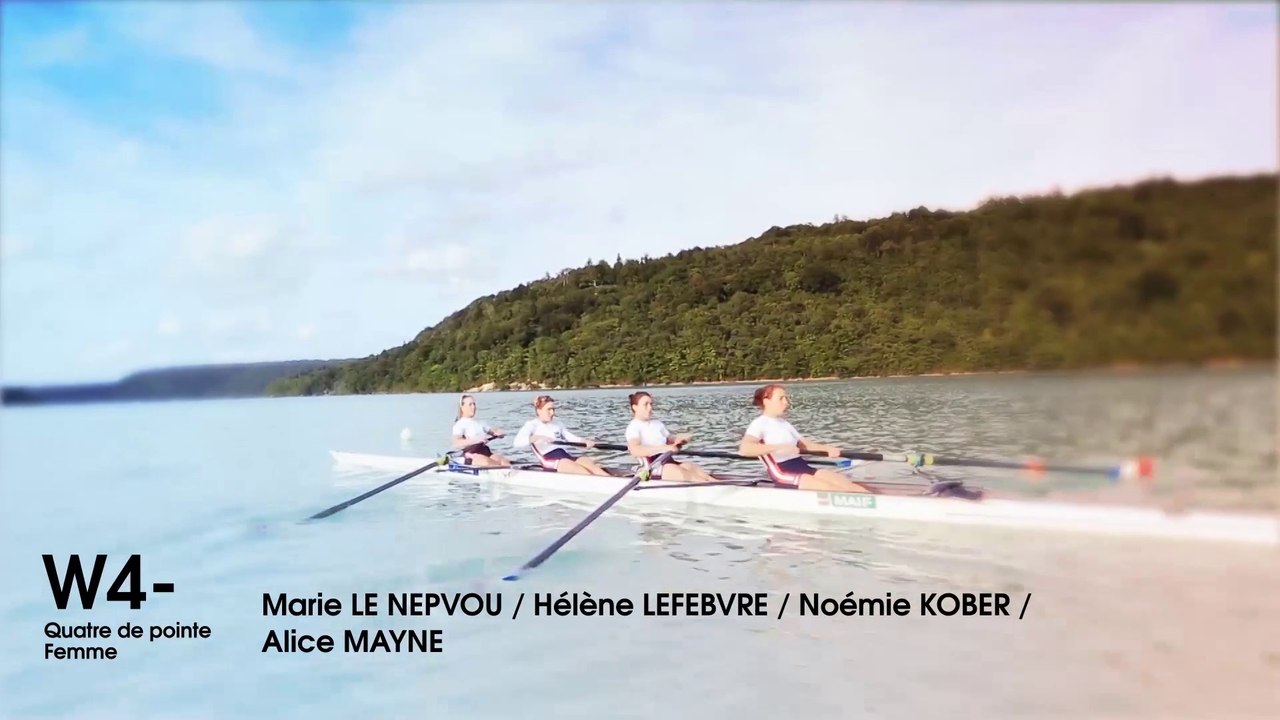 Présentation de l'équipe de France d'aviron 2014: W4-