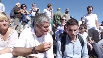 Fête 2014 de l'UMP 43 au Mont Mezenc avec Laurent Wauquiez - interview presse écrite (ext.00215)