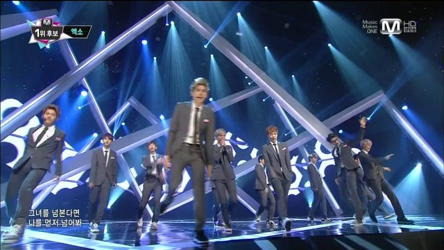 130822 EXO - Opening & No.1 Nominees & Growl @M!Countdown (HD)