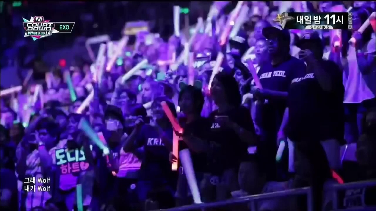 130829 EXO - Intro + Wolf + Growl @ M! Countdown 'What's up LA' KCON 2013 HDm