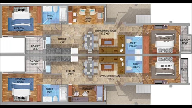 VIP Floors at Vip Road Zirakpur 2 BHK Floors For Sale