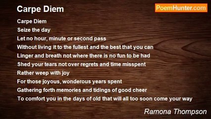 Ramona Thompson - Carpe Diem