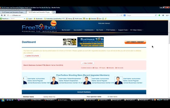 $1.25 Feeder Program – Watch In Real Time How You Can Get Paid To Generate Leads For Your Business