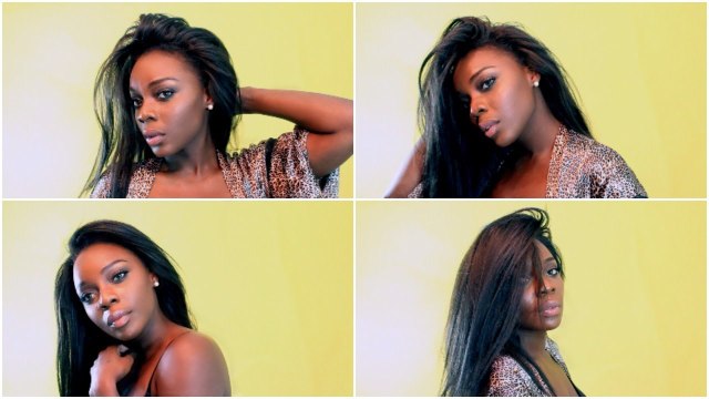 HAIR REVIEW FLAT IRONING FULL LACE TALK THRU VIDEO | AYMONEGIRL