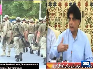 Dunya News - Govt assigns Red Zone's security to army: Ch Nisar