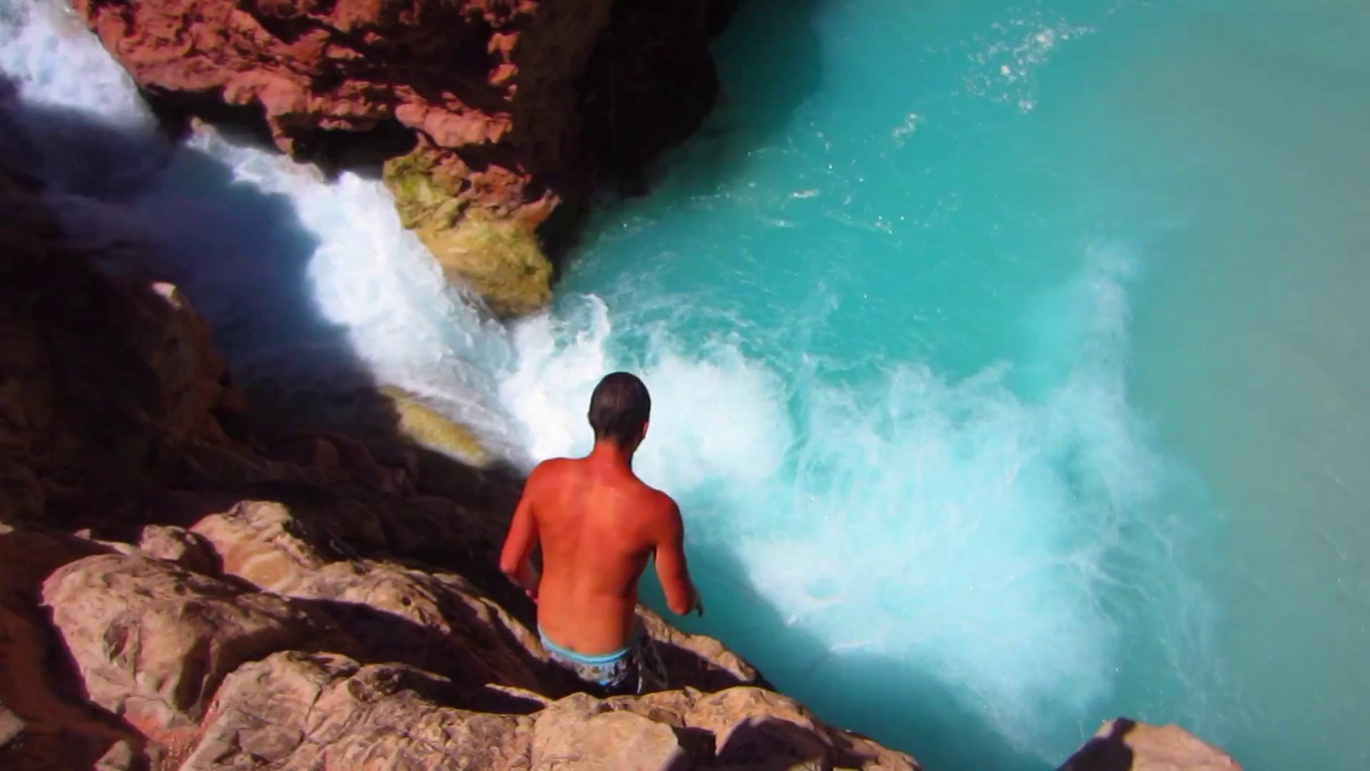 ⁣J1 USA and Mexico - Irish Lads Travel USA - Summer 2014 - GoPro - Mooney Falls.