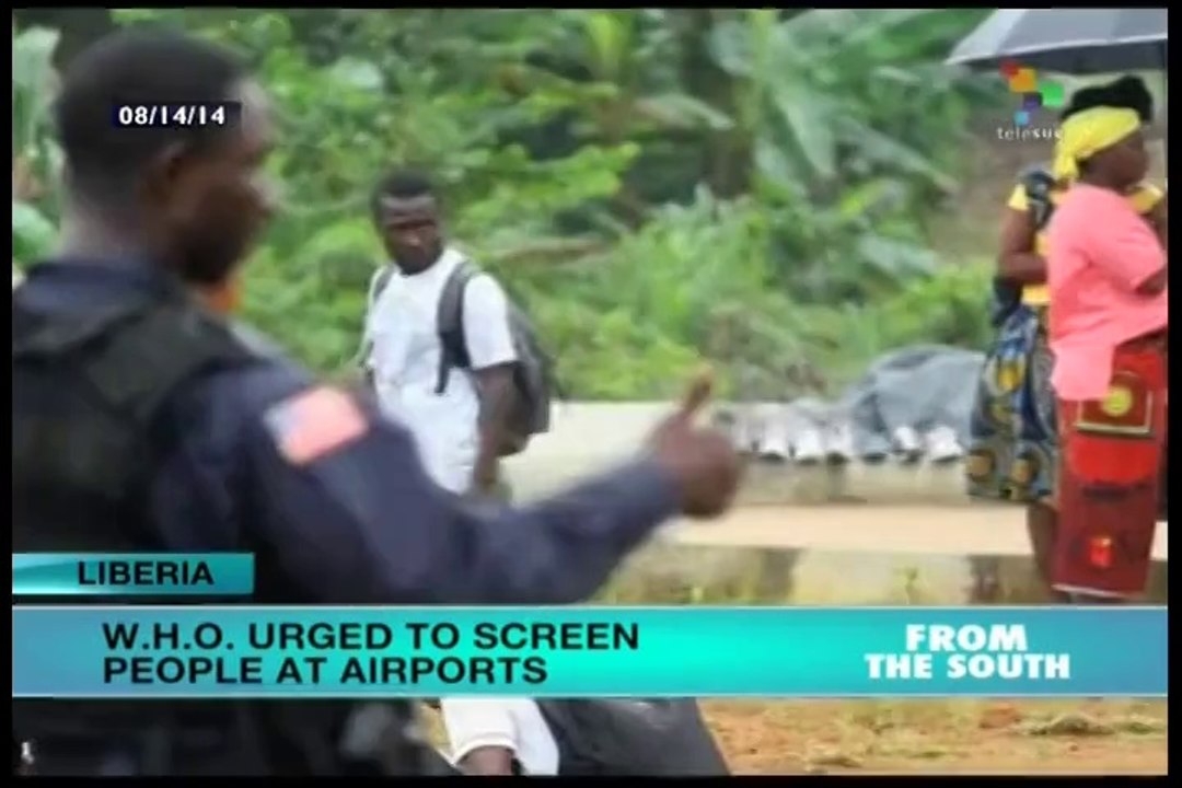 WHO urges screening at airports to contain ebola outbreak