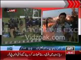 Punjab Police deployed in Redzone loaded with tear gas & rubber bullets , chanting Punjab Police Zindabad