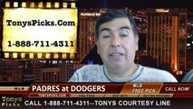 LA Dodgers vs. San Diego Padres Pick Prediction MLB Odds Preview 8-19-2014
