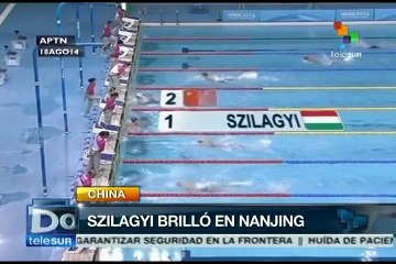 Venezolano Carlos Claverie gana bronce en natación 100 mts pecho