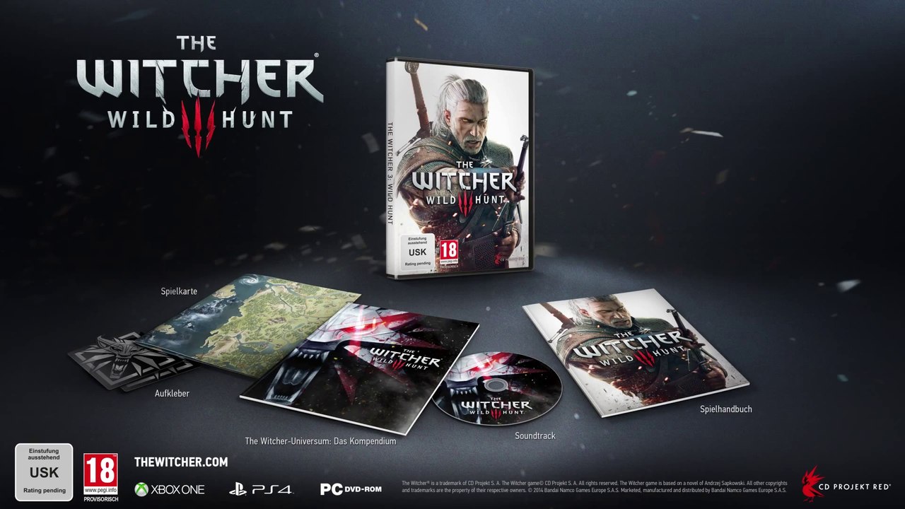 The Witcher 3: The Wild Hunt - Standard's Edition Unboxing Trailer [DE]