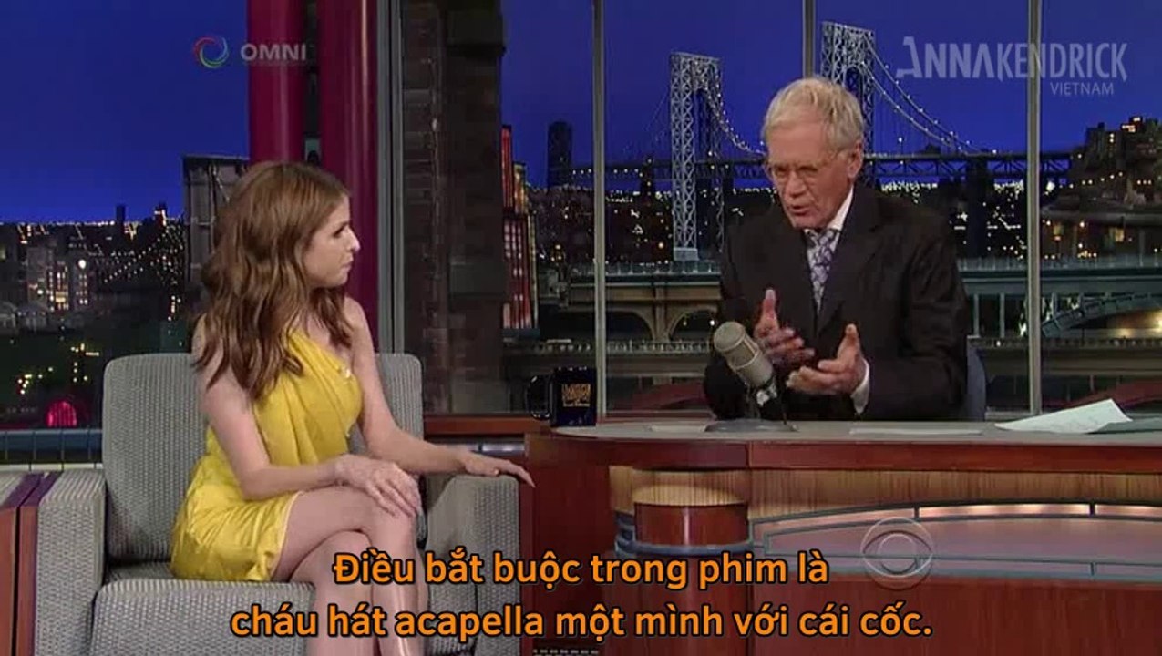 Anna Kendrick on Late Show with David Letterman (04-10-2014) [Vietsub]