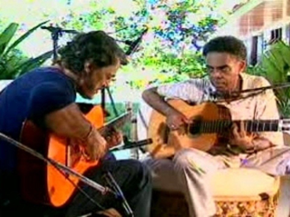Com Gilberto Gil-Tarde en Itapoa