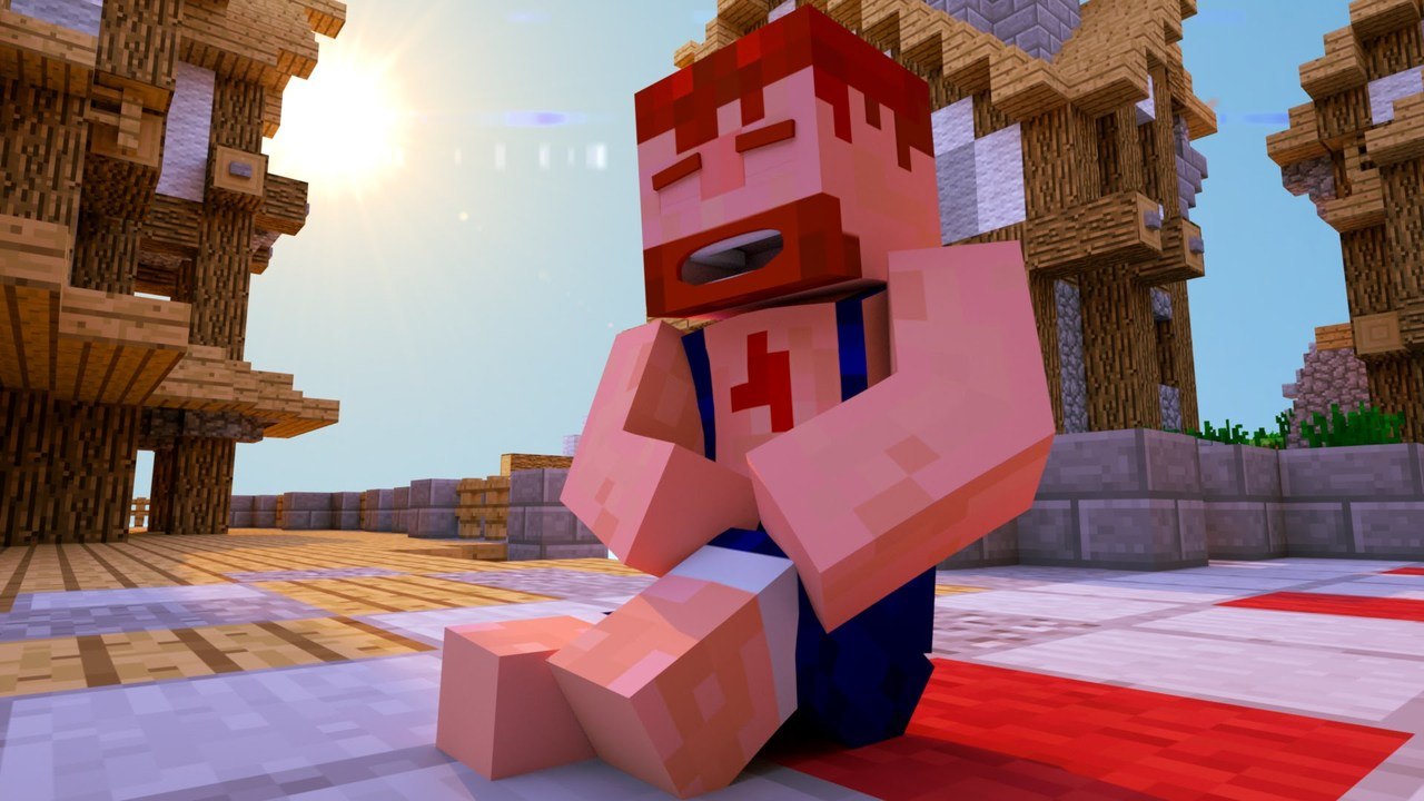 Tiny Minecraft Animation - Billy gets hurt by NikNikamTV