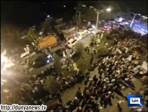 Dunya News - Exclusive Coverage Of Azadi March, Inqilab March Through Aerial Camera