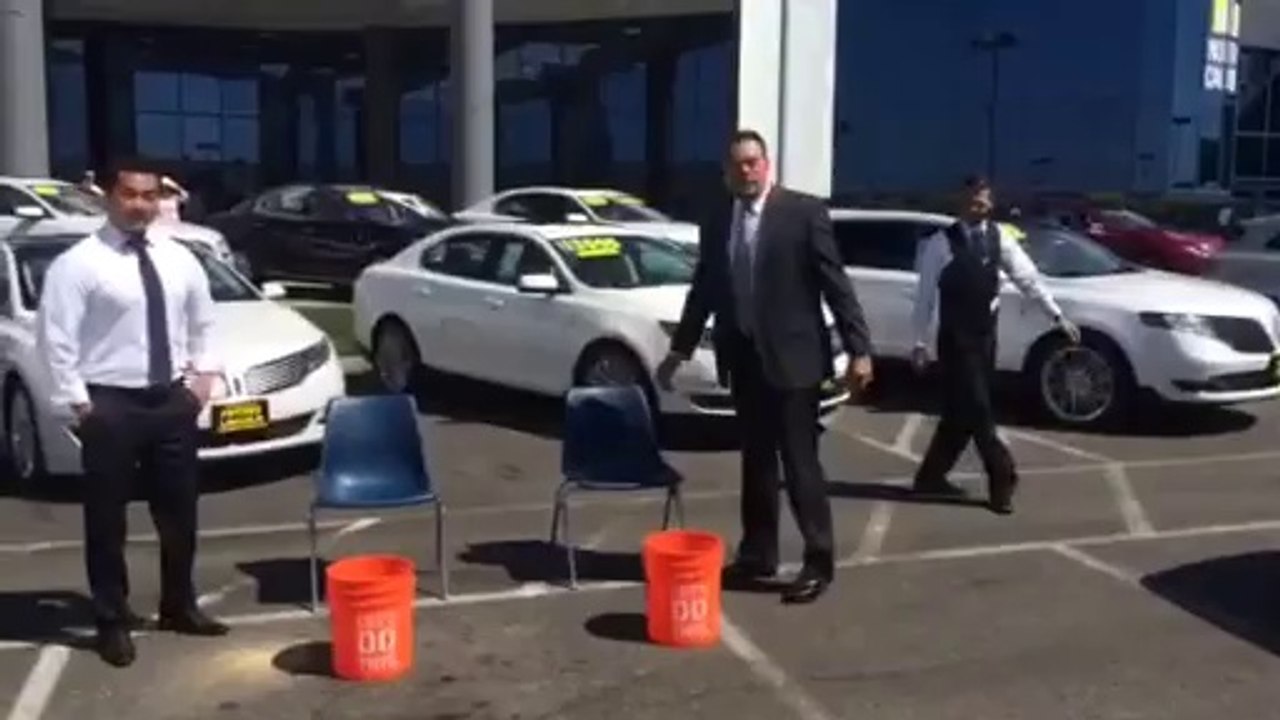 Future Ford of Roseville's General Manager, Bill Walsh, getting ready for the ice bucket challenge!! Stay tuned!