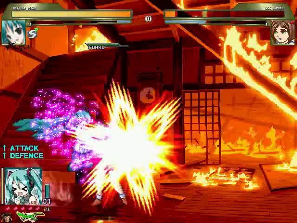 初音ミクが木之本桜をボコるMUGENリョナ動画 Ryona MUGEN hatune miku kinomoto sakura カードキャプターさくら_1