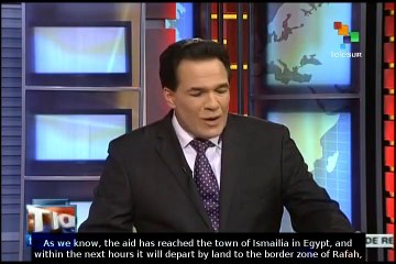 Venezuelan humanitarian aid convoy approaching Gaza