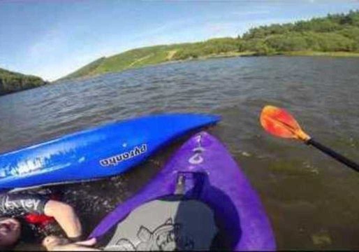 Ambitious Kayak Roll Attempt Goes Under