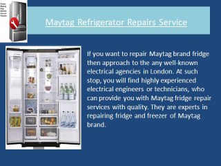 Amana Fridge Repairs Service