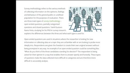 Yamil Gustavo Nares Feria Explains the Three Main Types of Survey Methodologies