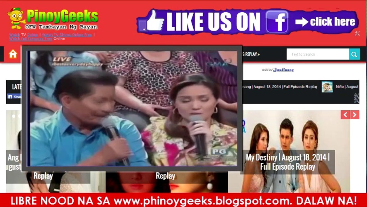 BASTA EVERYDAY HAPPY - AUGUST 20, 2014 FULL EPISODE PART 1 OF 4
