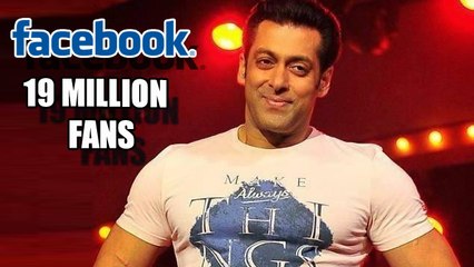 Salman gets 19million fans on Facebook