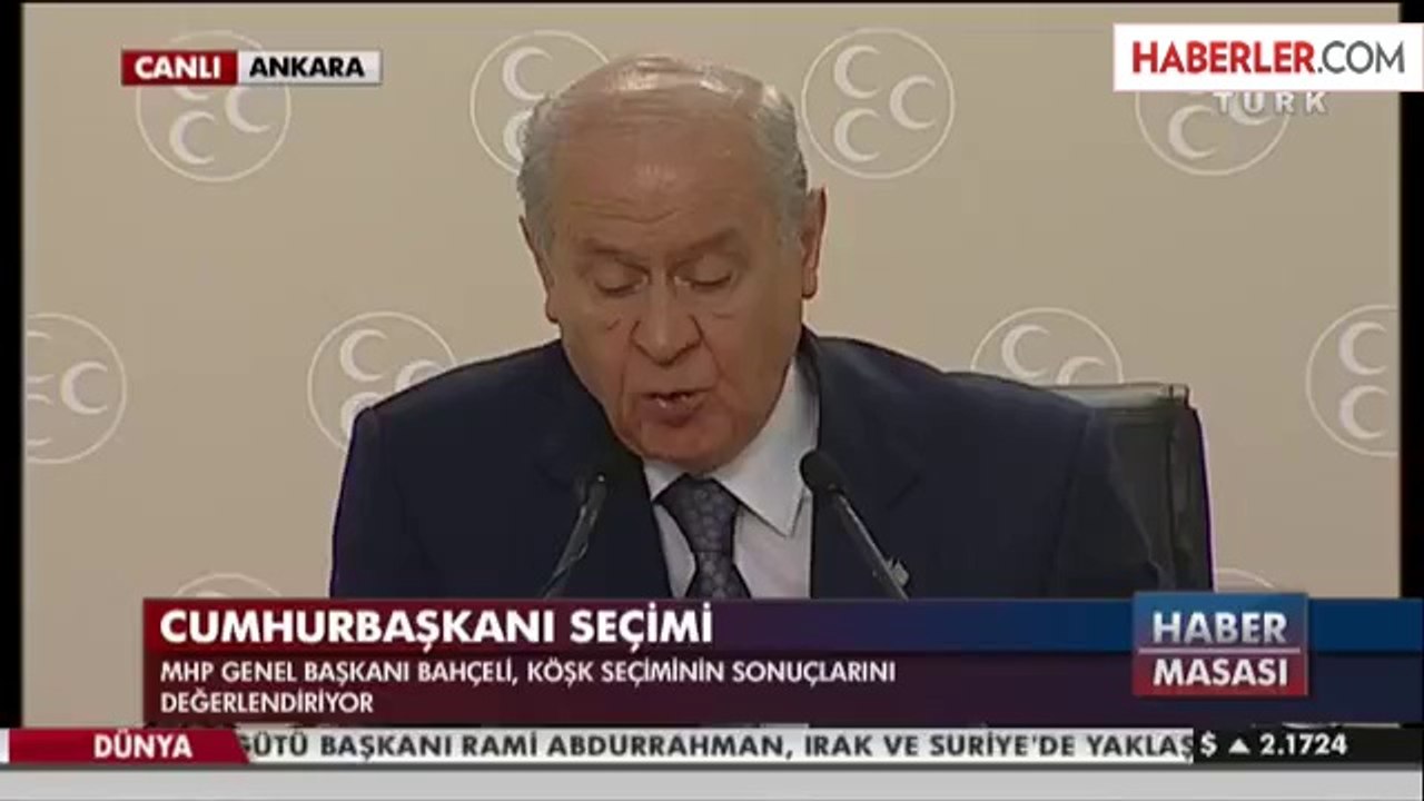 Bahçeli: Erdoğan'la Aynı Gün ve Aynı Saatte Miting Yapacağız